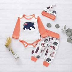 Clothing Set Newborn Long Sleeve+Pant For 3M-24M D35