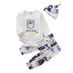 Clothing Set Newborn Long Sleeve+Pant For 3M-24M D35