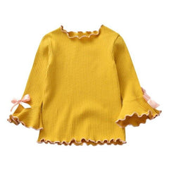 Girl Clothes Soft Color Long-sleeved