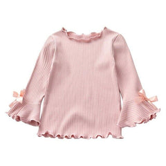 Girl Clothes Soft Color Long-sleeved