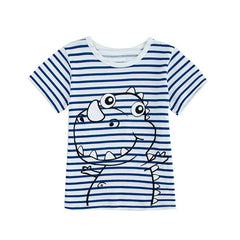 Cartoon Pattern T-Shirts For Kids