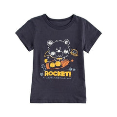 Cartoon Pattern T-Shirts For Kids