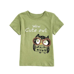 Cartoon Pattern T-Shirts For Kids