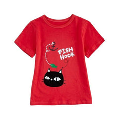 Cartoon Pattern T-Shirts For Kids