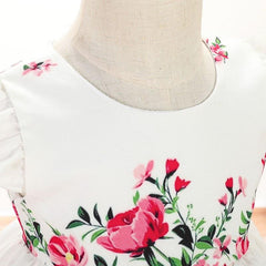 Casual Baby Girls Dress Floral Pattern