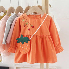 Casual Dress Baby with Sling Bag