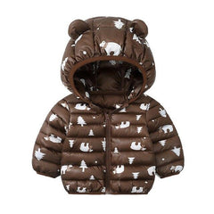 Polar Bear Jacket with Hoodie For Baby Girls