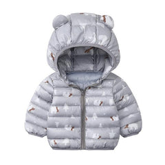Polar Bear Jacket with Hoodie For Baby Girls