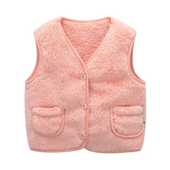 Waistcoat Jacket Solid Print Baby Outerwear