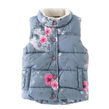 Floral Printed Winter Coat