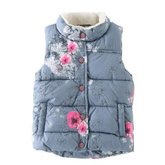 Floral Printed Winter Coat