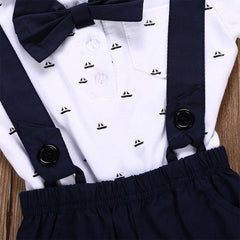 Tie Shirts+Overalls Baby Boy Clothing