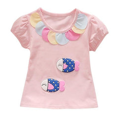 Summer Toddler Girl Short Sleeve