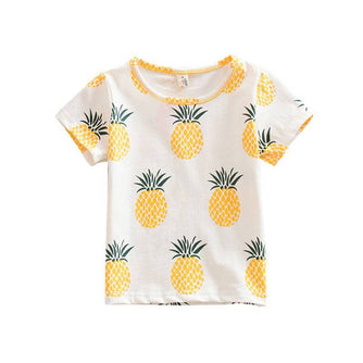 Short Sleeve Shirt Pineapple Pattern
