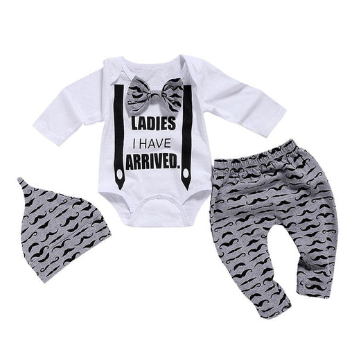 Moustache Print Cute Newborn Clothing Set