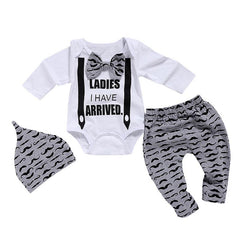 Moustache Print Cute Newborn Clothing Set