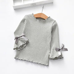 children clothes long sleeve striped motif