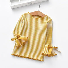 children clothes long sleeve striped motif