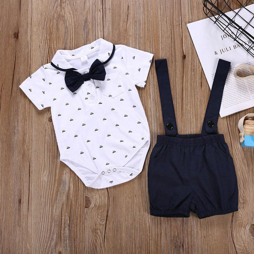 Tie Shirts+Overalls Baby Boy Clothing
