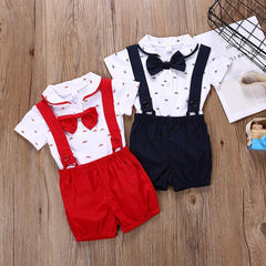 Tie Shirts+Overalls Baby Boy Clothing