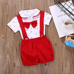 Tie Shirts+Overalls Baby Boy Clothing