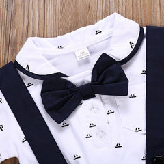 Tie Shirts+Overalls Baby Boy Clothing
