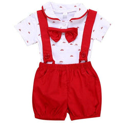 Tie Shirts+Overalls Baby Boy Clothing