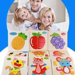 Wooden Puzzle Cute Cartoon Animal