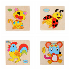 Wooden Puzzle Cute Cartoon Animal