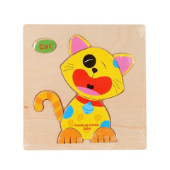 Wooden Puzzle Cute Cartoon Animal