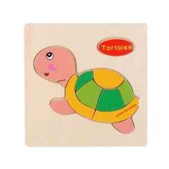 Wooden Puzzle Cute Cartoon Animal