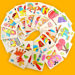 Wooden Puzzle Cute Cartoon Animal