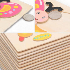 Wooden Puzzle Cute Cartoon Animal